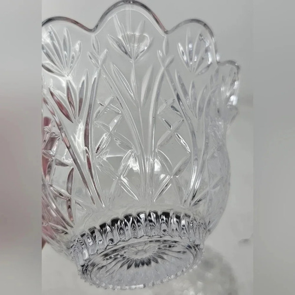 DePlomb Lead Crystal Covered Bowl Candy Dish 7.5 In Made in USA - Picture 10 of 10